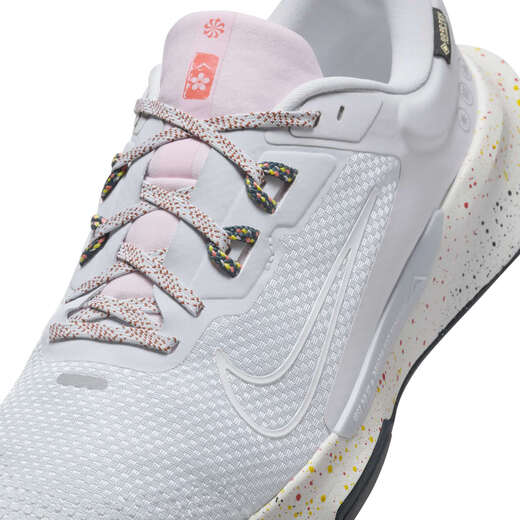 Nike men's outdoor professional running shoes spring NIKE JUNIPER TRAIL 2 GORE-TEX HM9734 002 platinum/white/mysterious fireworks color/foam pink 39
