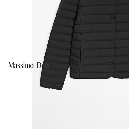 Massimo Dutti Spring and Summer New Product 2026 Women's Casual Style Daily Warm Down Jacket 06761303 Black XS (165/84A)