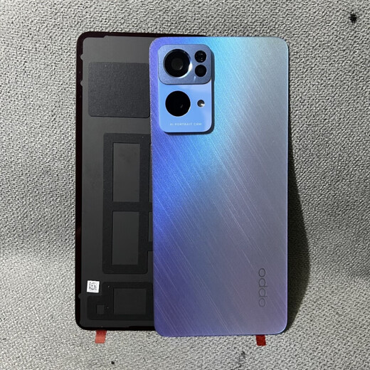 Suitable for 7 original factory disassembly 6 back cover 5 original glass back shell frosted 9 mobile phone battery cover reno7 Starry Night Black without frame 9 disassembly