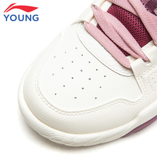 Li Ning (LI-NING) children's shoes, children's cotton shoes, sports shoes, girls, children's travel V7 plus velvet, high-top casual shoes 31YKCV188-22