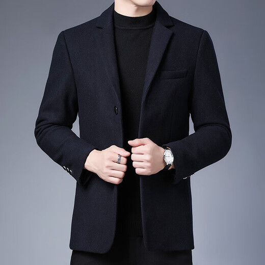MAGIOPY high-end luxury brand suit jacket men's new woolen wool men's business casual simple thickened coat men's red M 170