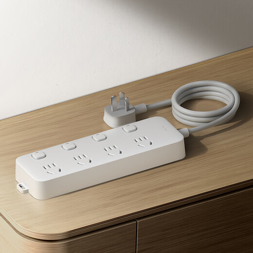 Xiaomi Power Strip 4-Position 4-Control Power Strip Terminal Board Socket Power Strip 1.8M Long/3M Long Double Specifications Independent Control 4-Position 4-Control For Living Room, Bedroom, Dormitory Xiaomi Power Strip (4-Position 4-Control) 1.8 Meter