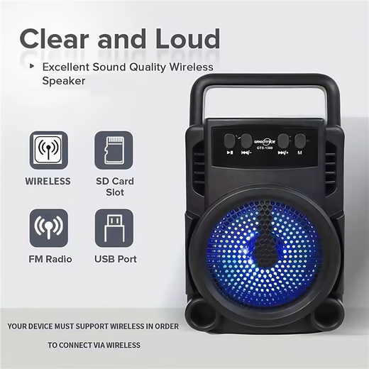 Square Dance Audio High Volume Wireless Home Bluetooth Speaker Outdoor Card Charging High Fidelity Starter Only Plug-In Use Seven-Day Trial Free Charging Cable