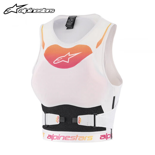 LOSEFU a-star women's motorcycle armor sleeveless chest armor vest soft armor anti-fall breathable motorcycle clothing cycling clothing black and white S