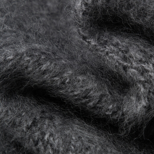 Mai Meng floral yarn brushed MM100 wool lazy sweater 25 autumn and winter new style 5GA934481 V-neck-dark gray 5GA934481 M