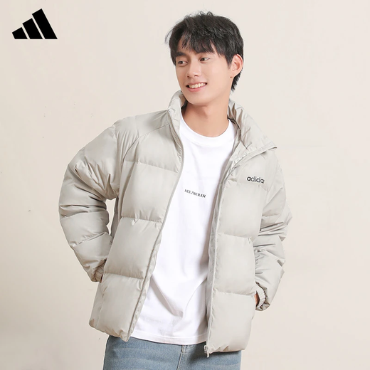 Adidas men's winter commuting warm outdoor sports and leisure 70% duck down jacket L size
