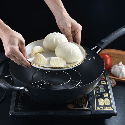 Zixian stainless steel steaming rack household water-proof large pressure cooker steaming rice inner rack steaming rack tripod kitchen multi-functional short feet 3CM high-grade stainless steel mini trumpet diameter 10CM