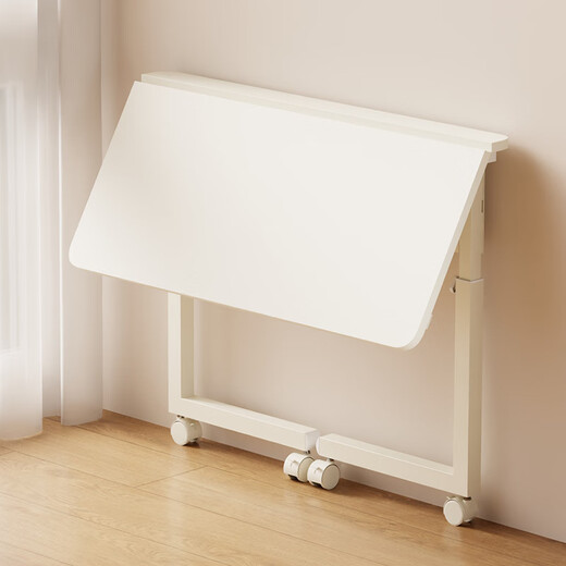 SOFS mobile sofa table computer table folding table home office writing study desk bedroom simple lifting bedside table upgraded model 80x40cm_with wheels