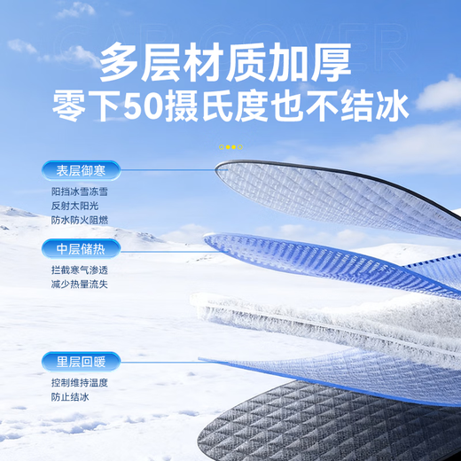 Zhiguozhi Volkswagen Passat special car front windshield and snow shield car cover half glass cover snow in winter thickened to prevent frost