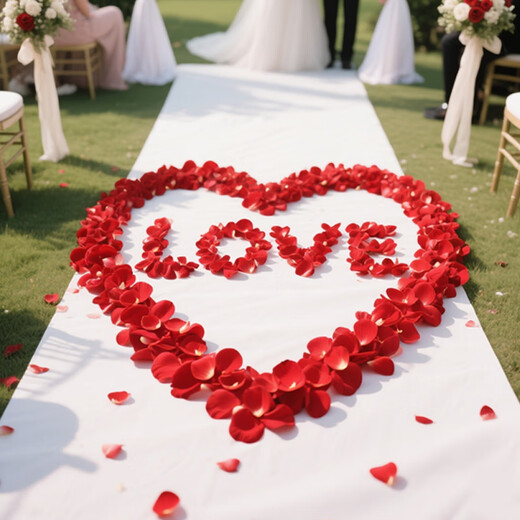 Huawoli simulated rose petals proposal and confession wedding room birthday scene scattering flowers indoor atmosphere decoration props 1000 pieces