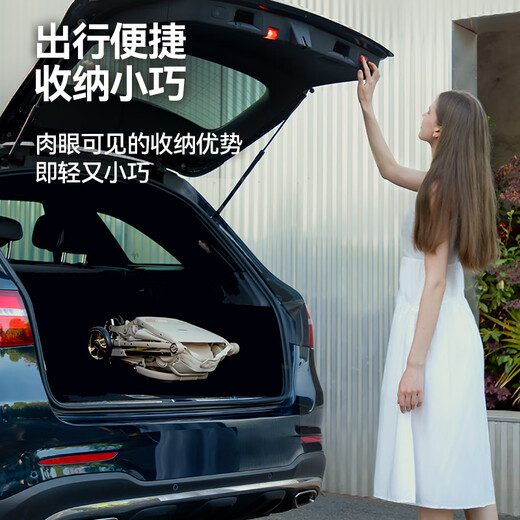 Coballe baby stroller, lightweight baby stroller, newborn baby stroller for 0-3 years old, foldable, sitable and reclining with shock absorption, champagne gold, 4th generation