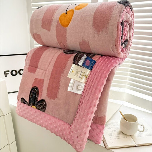 Fantasy baby milk velvet beanie air conditioning quilt spring autumn quilt winter quilt single double children's blanket Biye kt cat-moyi winter quilt 150x200cm (about 5.5Jin Jin is equal to 0.5kg)