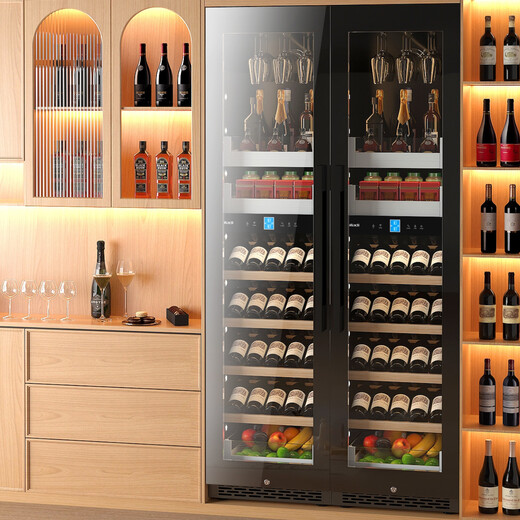 Kelati red wine cabinet constant temperature wine cabinet home 2 meters high large capacity can be embedded in the living room glass door frost-free wine cabinet villa wine cabinet tea preservation cabinet beer and wine display cabinet 2 meters high single temperature red wine single layer full 270L