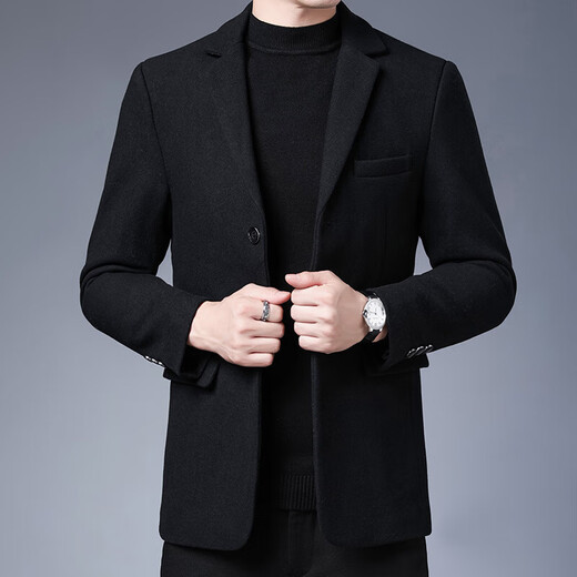 MAGIOPY high-end luxury brand suit jacket men's new woolen wool men's business casual simple thickened coat men's red M 170