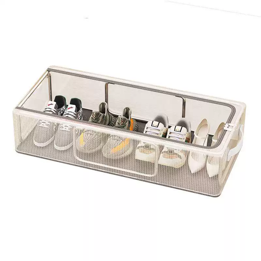 Yusenyi Shoe Box Shoe Storage Magic Transparent Space-Saving Dustproof Shoe Cabinet for Boots Drawer-type Bed Bottom Foldable Shoe Rack 2 Pack (Large Size) Bold Steel Frame Stable Stacking 60x15x30cm 60 pcs 60x15x30cm