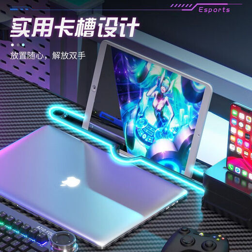 Office computer table foldable laptop table dormitory gaming style carbon fiber dormitory bed table study table competitive flat version 80X52CM (luxury version black texture) high luxury gaming table reinforced carbon steel legs. Upgraded reinforcement does not shake