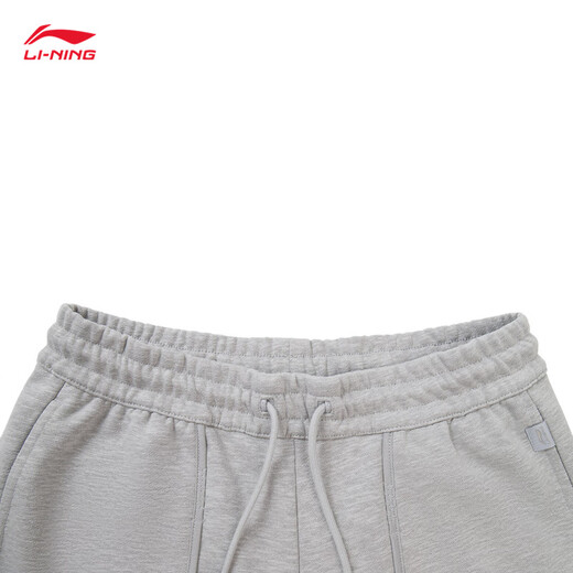 Li-Ning China Li-Ning Kung Fu Series Sweatpants Men's 2025 New Antibacterial Antibacterial Loose, Comfortable and Versatile Sports Pants Gray-1 S
