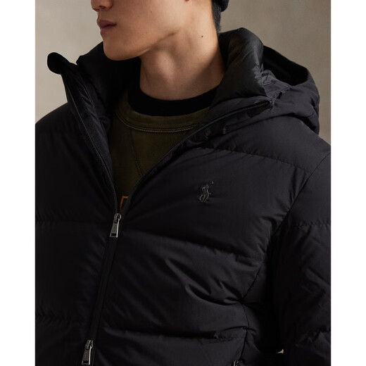 Polo Ralph Lauren Men's 25th Autumn Matte Quilted Down Jacket RL100339 001-Polo Black S Too Large
