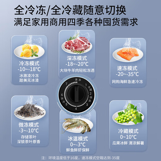 海尔（Haier）宝蓝251升单温冰柜家用小型-35度超低温大容量无需频繁除霜300升以下冷冻柜BC/BD-251GHPCZ补贴