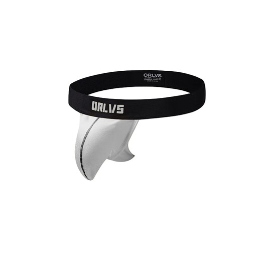 Solid Color Breathable Men's Thong Double Butt Fashionable Low Waist Independent Pouch Cotton No Butt Briefs Yellow M