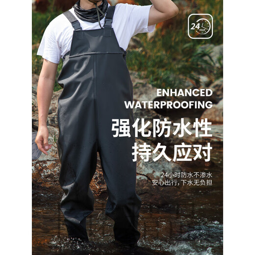 Yuduoduo factory direct sales wholesale waders half-length rain pants waterproof clothing for men fishing fishing trousers waders with thick leather forks 36