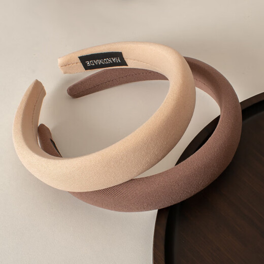 Qiao丂 High-ceiling sponge headbands, 3 packs, wide-brimmed, face-washing headbands for broken hair, simple and versatile headwear for women when going out