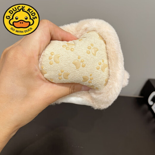 G.duck婴儿鞋子棉鞋冬季加绒保暖新生儿鞋袜软底0-12个月学步鞋 粉色小羊（版） 13 (内长12cm) 6-12个月