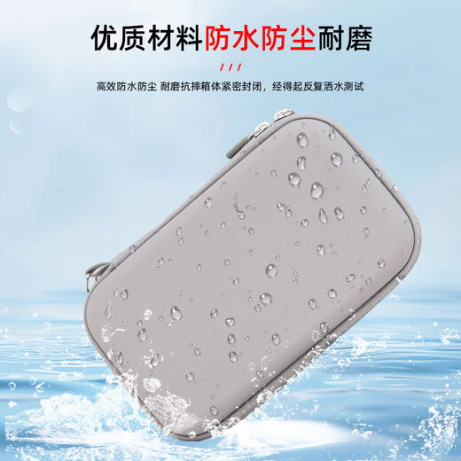 WOKEMA【新品现货】适用大疆 DJI Osmo Nano收纳包运动相机拇指相机配件收纳盒Nano迷你机身包防水防率 新款现货【Nano】标准套装包-PU灰色