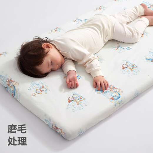 Betis crib fitted sheet pure cotton Class A children's waterproof bed cover single kindergarten mattress splicing bed urine isolation bed cover customized space travel (delicate and skin-friendly knitted cotton) 100x56x8 (all-inclusive anti-slip, it is recommended to take 2 sets for replacement)