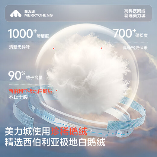 Meili City Tan Jianci doudoune courte du même style veste pour femme 90 % duvet d'oie chaud cygne léger bouffée chaude 156 streamer argent M recommandé 50-60 kg