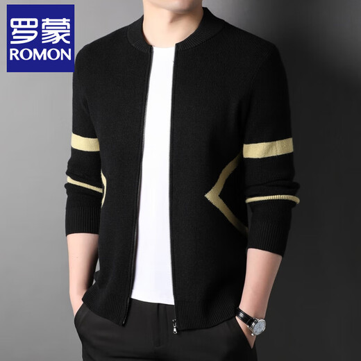 Romon sweater men's jacket spring and autumn new fashion outer woolen top trendy casual cardigan sweater for men
