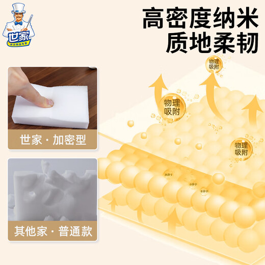 Saga scouring pad nano sponge block magic wipe 12*6*3CM*12 pieces kitchen rag to absorb water and remove oil stains magic wipe