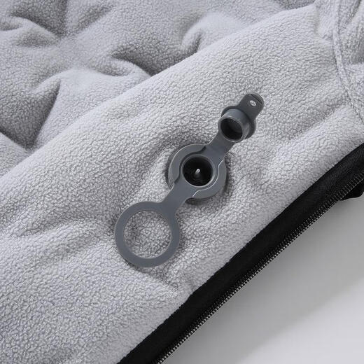 New autumn and winter outdoor riding windproof and rainproof down plus velvet vest warm flow inflatable warm vest for men white M