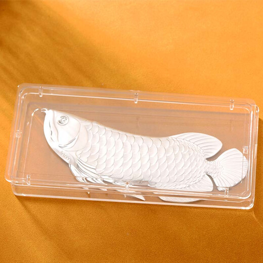 Silverbait 999 pure silver arowana silver ornaments such as fish, water tea, pet tea ornaments, arowana, arowana, silver weight about 10 grams