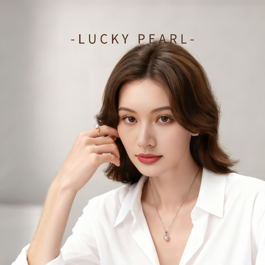 Lucky Pearl Pendant S925 Silver Edison Nuclear Freshwater Pearl Pendant Simple and Versatile Birthday Necklace Gift White Edison Pendant 11-12mm Silver-Thick Version Melon Seed Buckle Free S925 Silver Chain 40+3cm