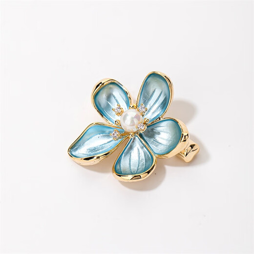Qlady temperament begonia flower brooch high-end women exquisite niche fashion corsage anti-exposure accessories Mid-Autumn Festival birthday gift