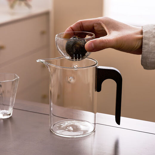 Xiaoqinggan Teapot High Borosilicate Glass Kettle Office Tea Water Separator Xiaoyao Kettle Home Shake Fair Cup Xiaoqinggan Xiaoyao Kettle