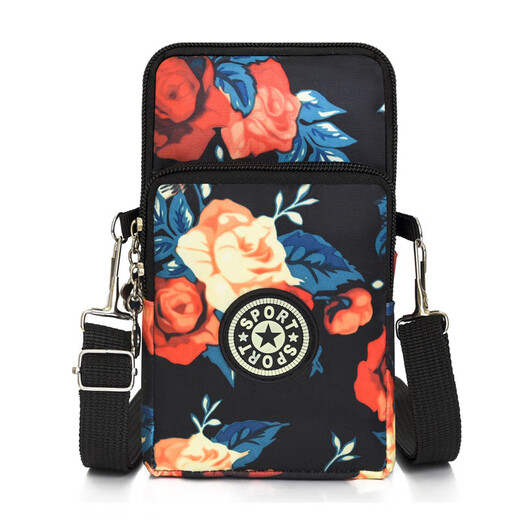 New multi-purpose large-capacity shopping bag, sports arm bag, mobile phone bag, shoulder crossbody bag, mobile phone bag, wrist bag for women, black