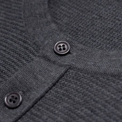 Zhengchen/Zhengchen mulberry silk cashmere blended Henry collar sweater men's autumn top Y-M96352 white one size 48