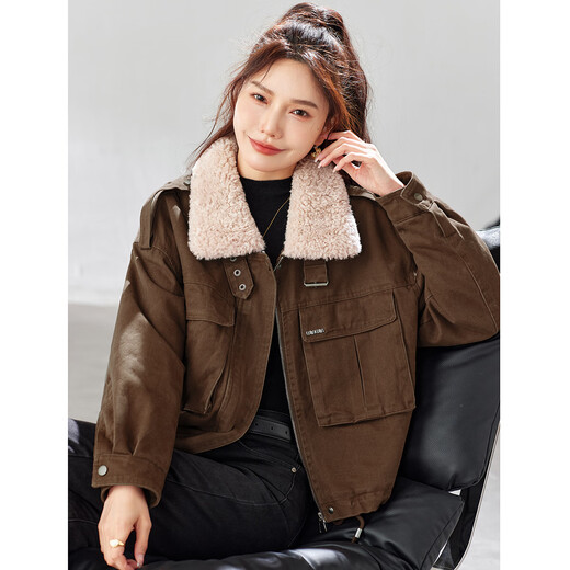 TERRE BLEUE Warm Cotton Clothes Women's 2025 Winter New Fashion Fashion Small Versatile Plus Velvet Thickened Cotton Jackets Women