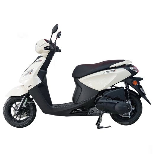Yamaha Qiaoge i125 disc brake version, pedal fuel motorcycle, fuel-saving commuting, cost-effective, ivory white