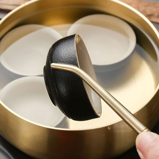 Vinoa copper tea clip, tea tweezers, non-slip tea cup clip, cup washing clip, silicone anti-scalding kung fu tea set accessories, brass tea clip, 2 brass tea clips + silicone cover