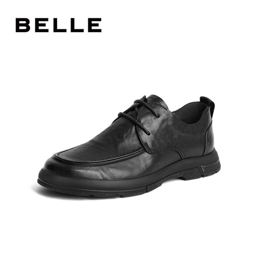 Belle Formal Leather Shoes Men's Comfortable Cowhide Autumn Casual Commuting Business Shoes A1184CM3 Black 40 (250mm)