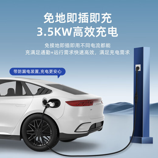 ROMADA charging and discharging gun integrated dual-purpose pile with vehicle portable 3.5KW new energy vehicle charger is suitable for BYD Geely Wuling Tesla Yl CF03 10 meters