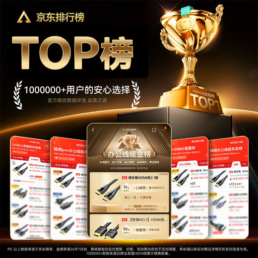 绿巨能（llano）HDMI线2.1版8K60Hz 4K240Hz高清视频连接线兼容HDMI2.0工程级笔记本电脑电视机顶盒显示器认证2米	