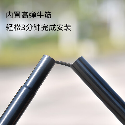 WITESS目击者羽毛球网架斜跨便携式室外简易折叠移动网架6.1M双打款