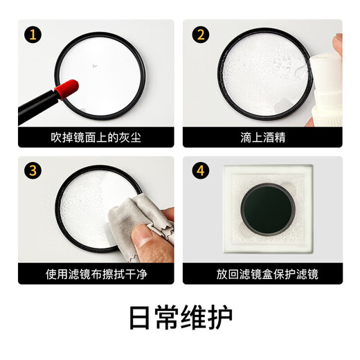 Protective lens HD UV mirror protective mirror SLR mirrorless camera lens protective mirror anti-fall high-transmission filter suitable for r50 small spittoon 49 52 67 77 82mm HD PRO UV protective mirror 58mm