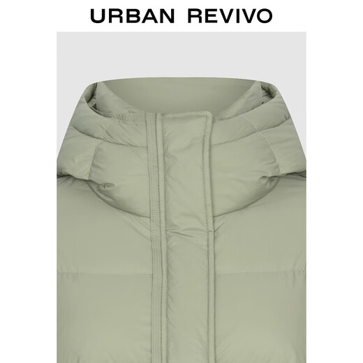 UR2025 new winter women's casual simple stand collar hooded quilted down jacket UYY150059