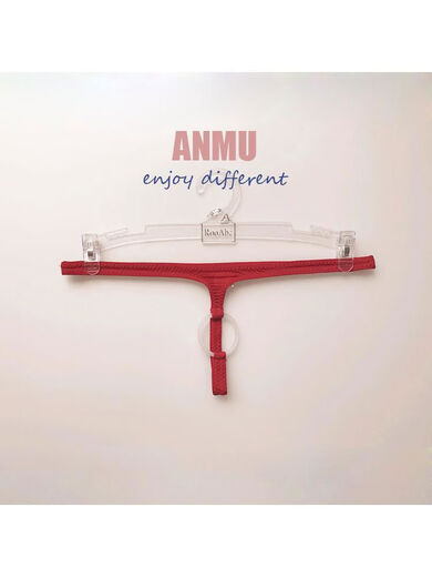 New style unobstructed low-waist men's thong silicone ring hollow sexy men's underwear elastic tight men's T-pants black M2 feet-2 feet 3