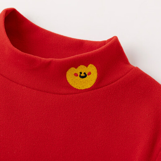 Dudujia children's bottoming shirt New Year's clothing winter baby long-sleeved T-shirt winter clothing boys New Year clothes girls New Year children's clothing red 110
